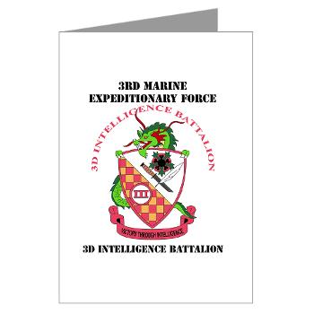 3IB - M01 - 02 - 3rd Intelligence Battalion with Text - Greeting Cards (Pk of 10) - Click Image to Close